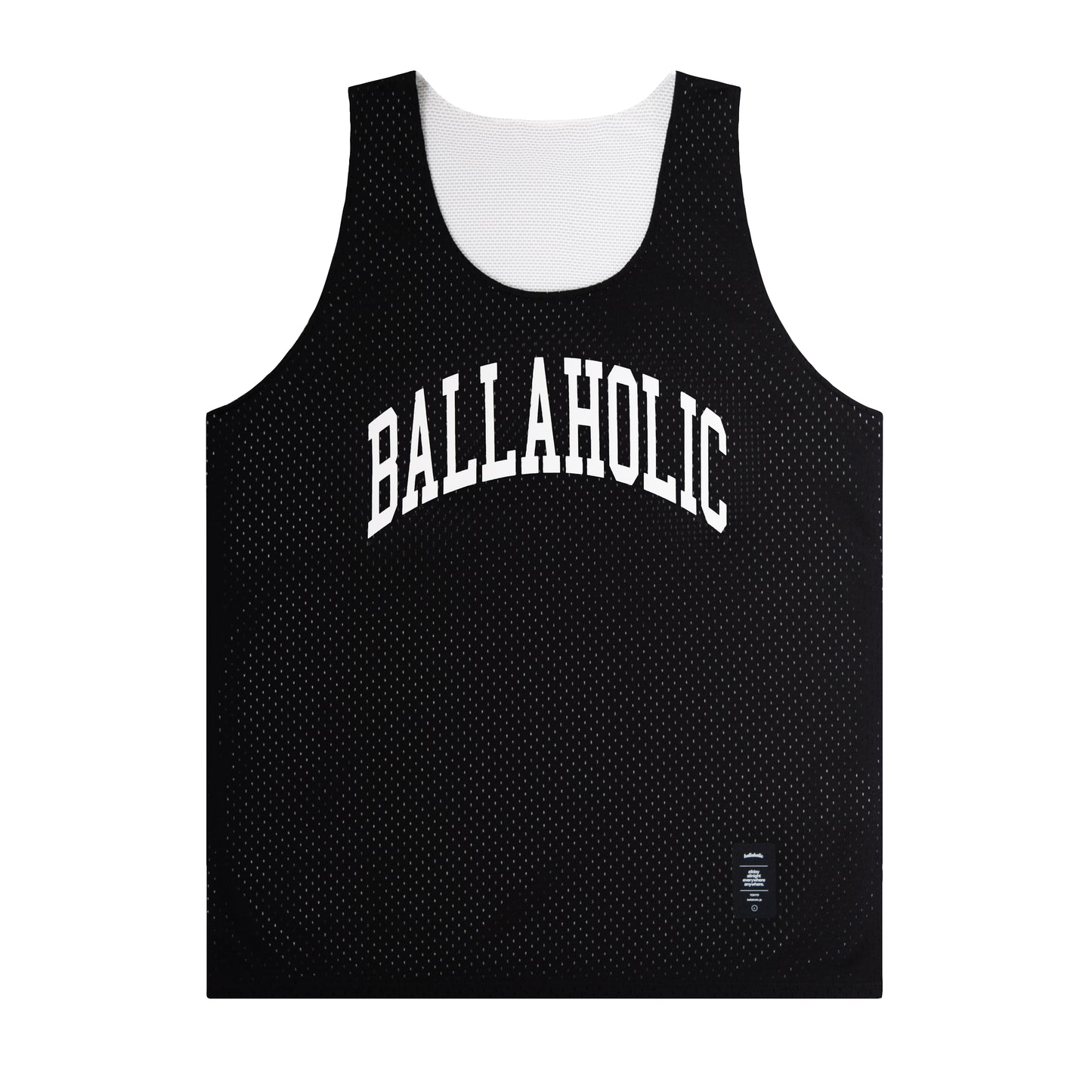 College Logo - STREETMOVE Mesh Reversible Tops (black/off white)