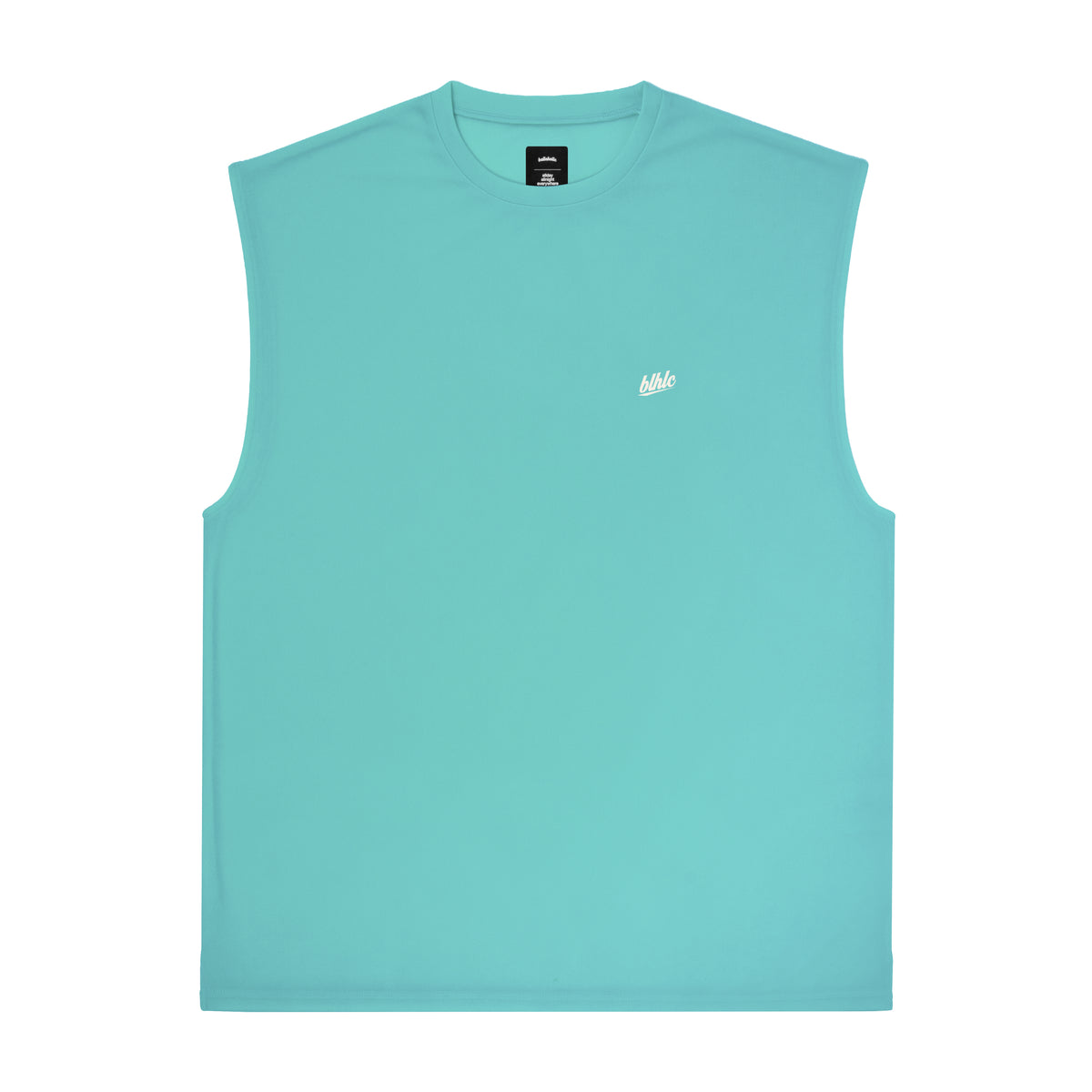 blhlc No Sleeve Tops (aqua blue/off white)