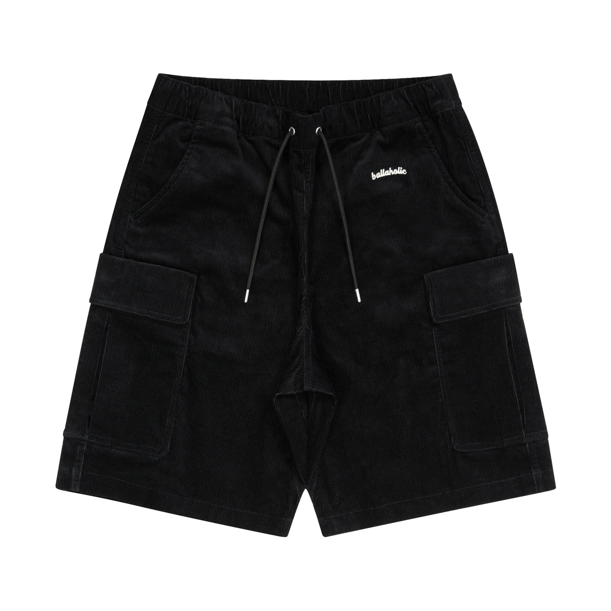 Logo Corduroy Cargo Shorts (black) – ballaholicオンラインショップ