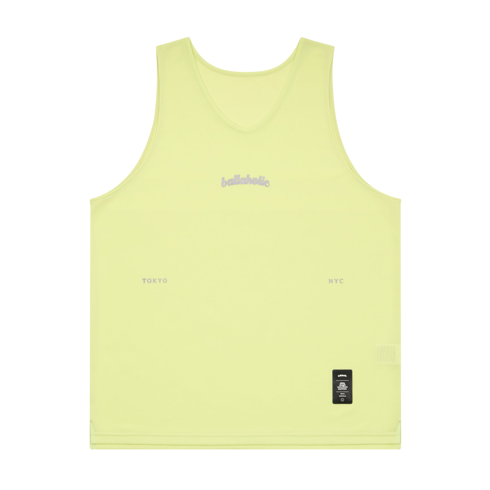 W Face Tank Top (lime cream) – ballaholicオンラインショップ