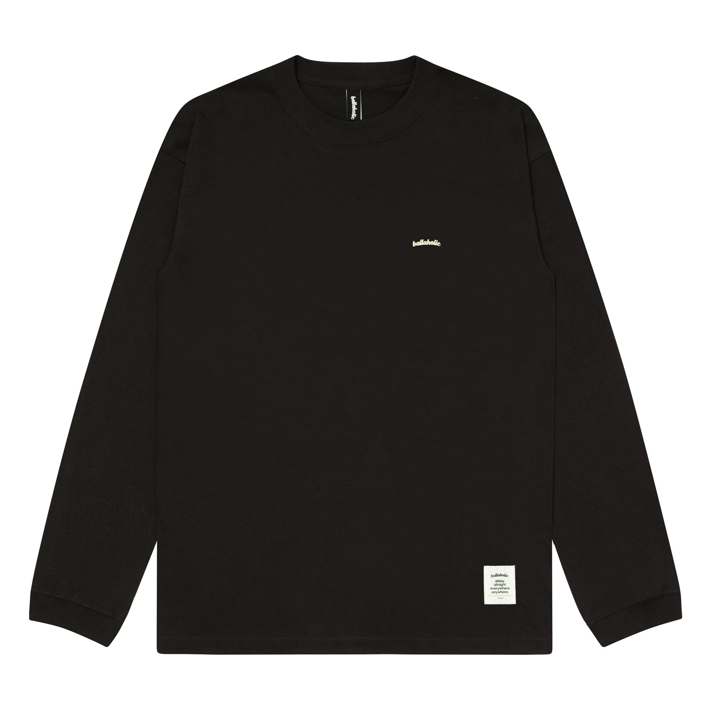 Micro Logo Long Tee (black/white)