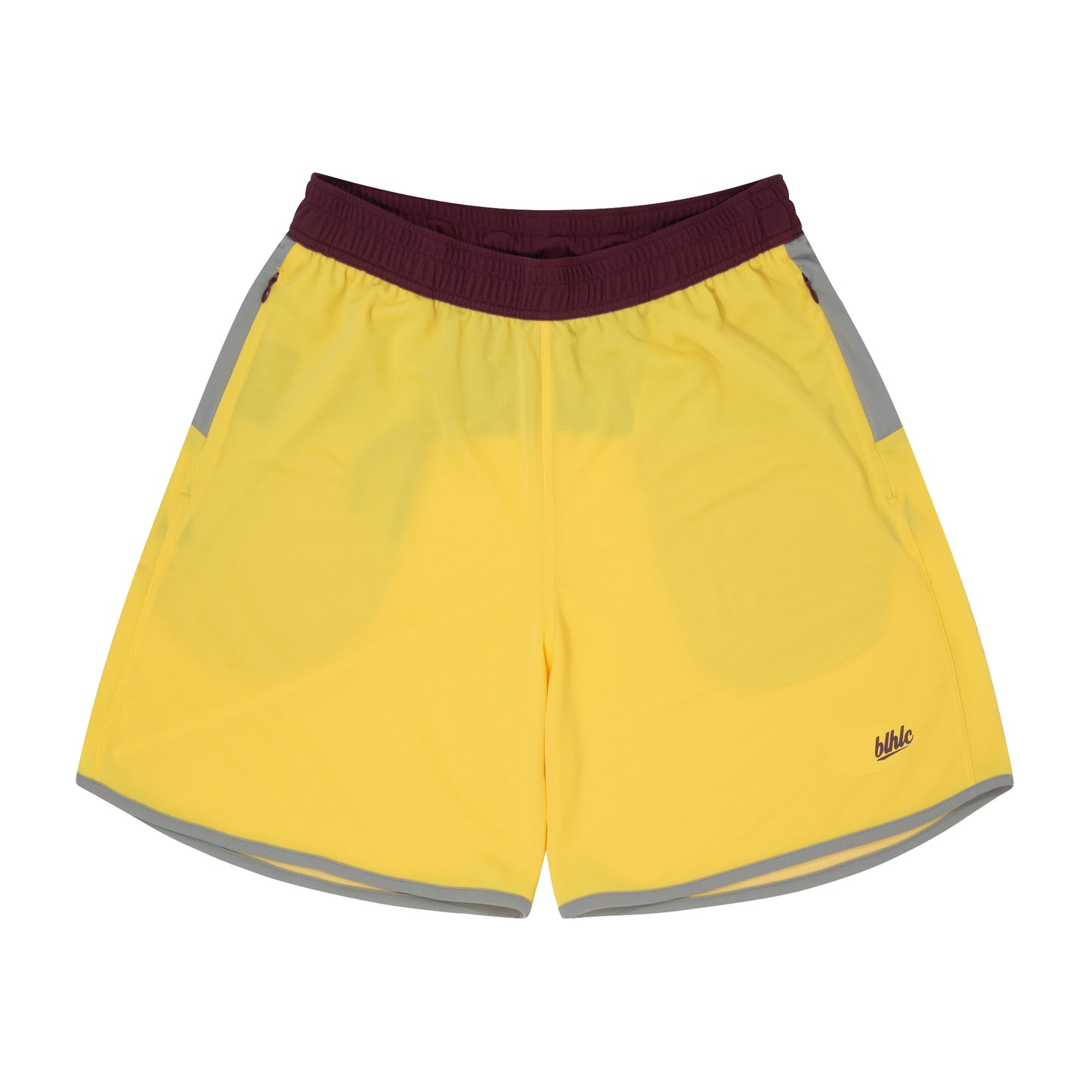 Color Blocked Zip Shorts (sunshine/gray/crimson)