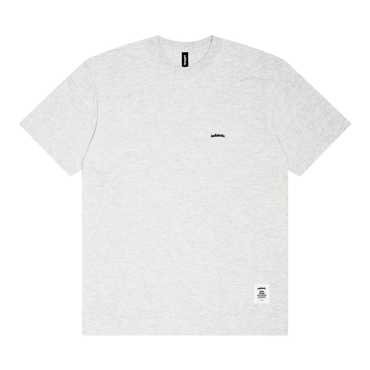 Micro Logo Tee (ash/black)