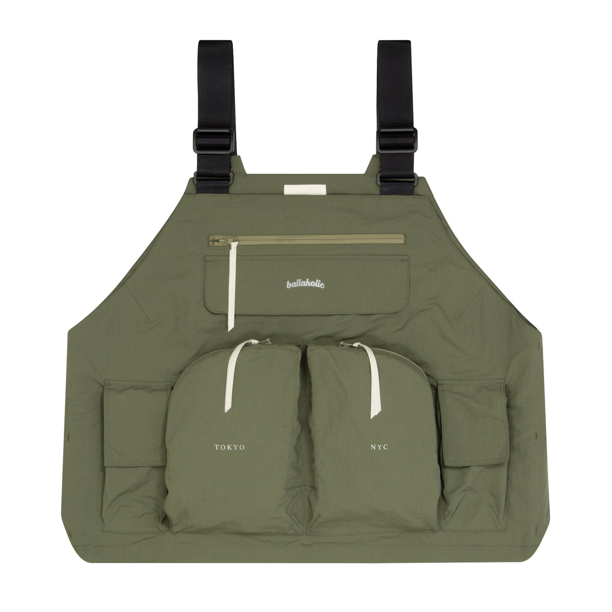 W Face Vest (olive) – ballaholicオンラインショップ