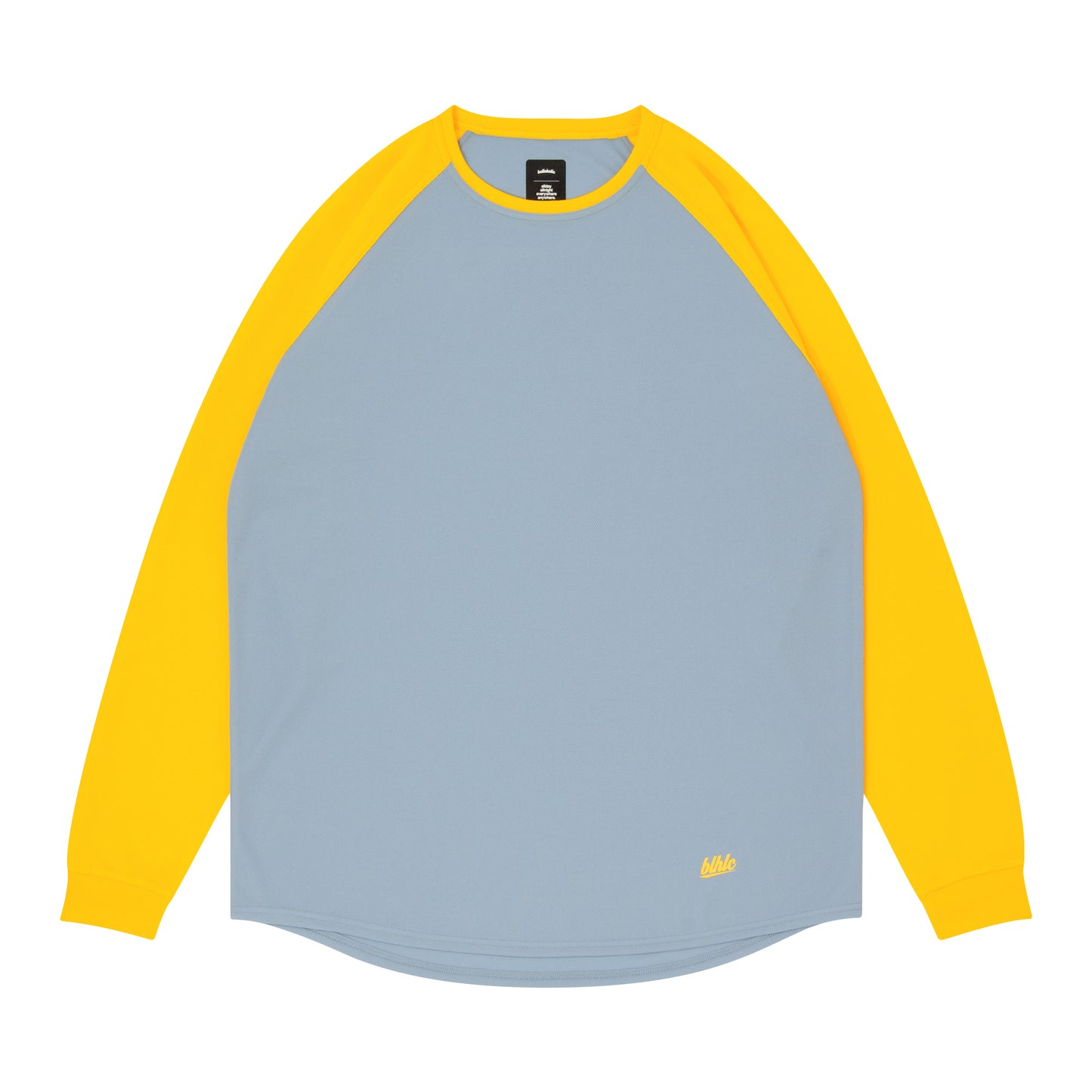 2 Tone blhlc Cool Long Tee (cerulean blue/yellow)