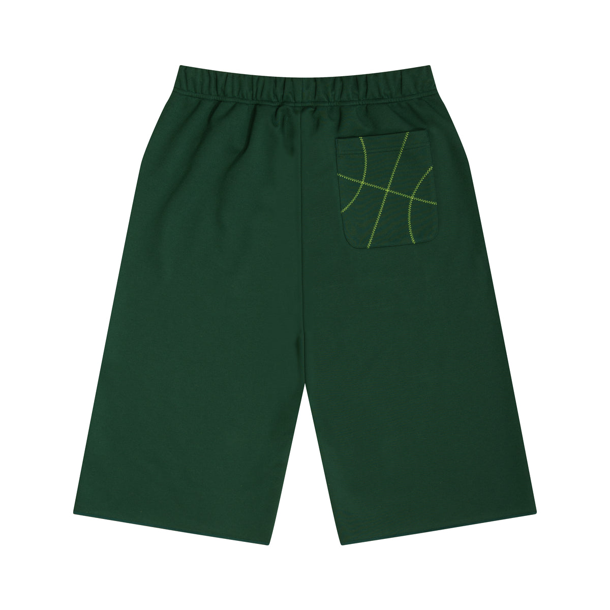 Ball Seams Sweat Cropped Pants (dark green)