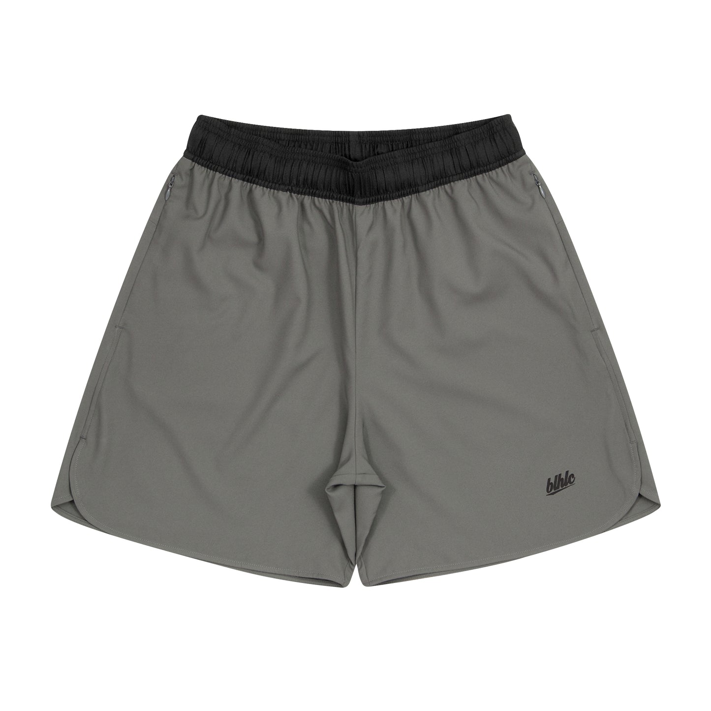 The Neighborhood Classic Zip Shorts (charcoal gray)