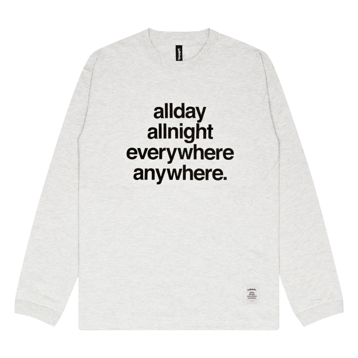 Concept Long Tee (ash/black)