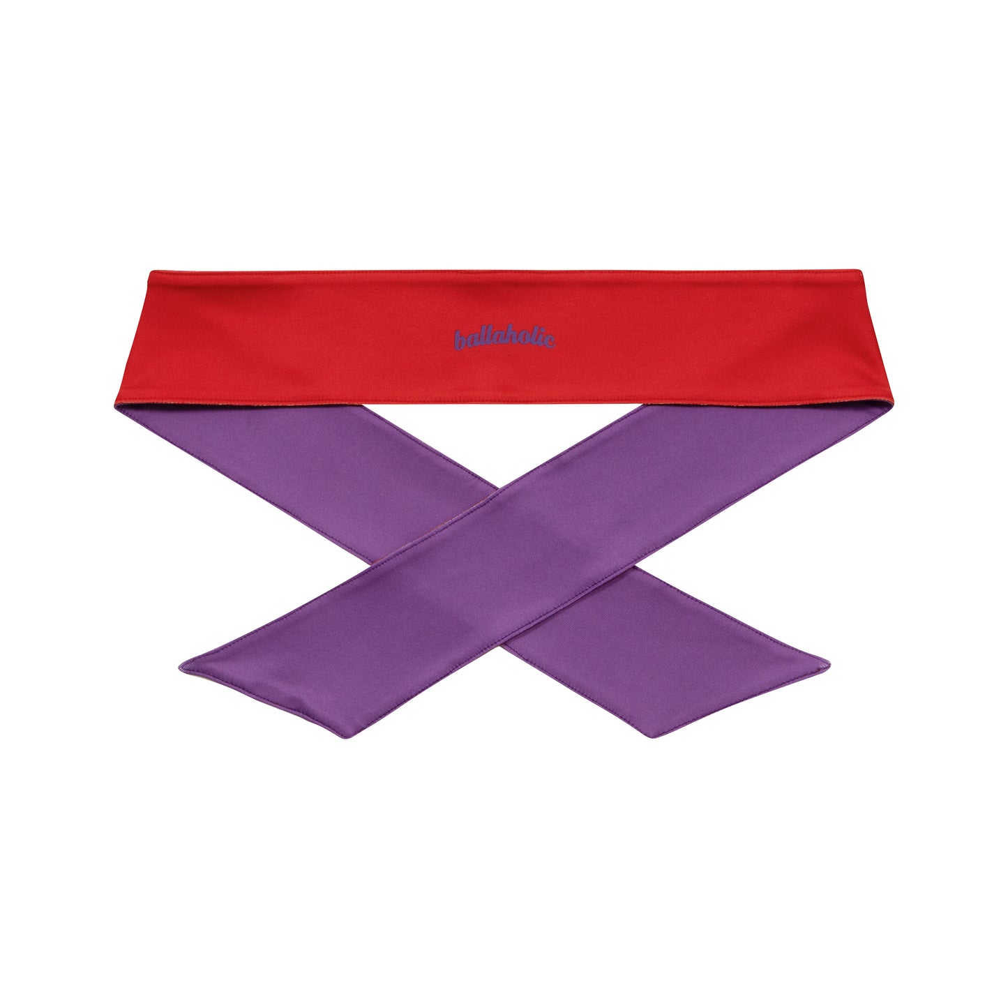 Logo Head Tie (red/purple)