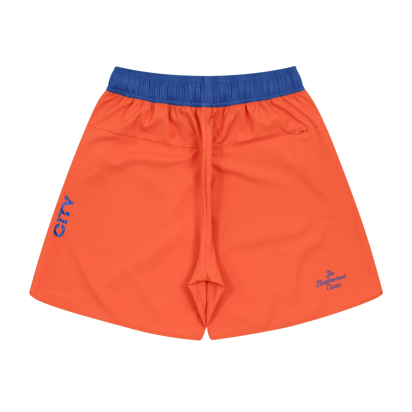 The Neighborhood Classic Zip Shorts (orange)