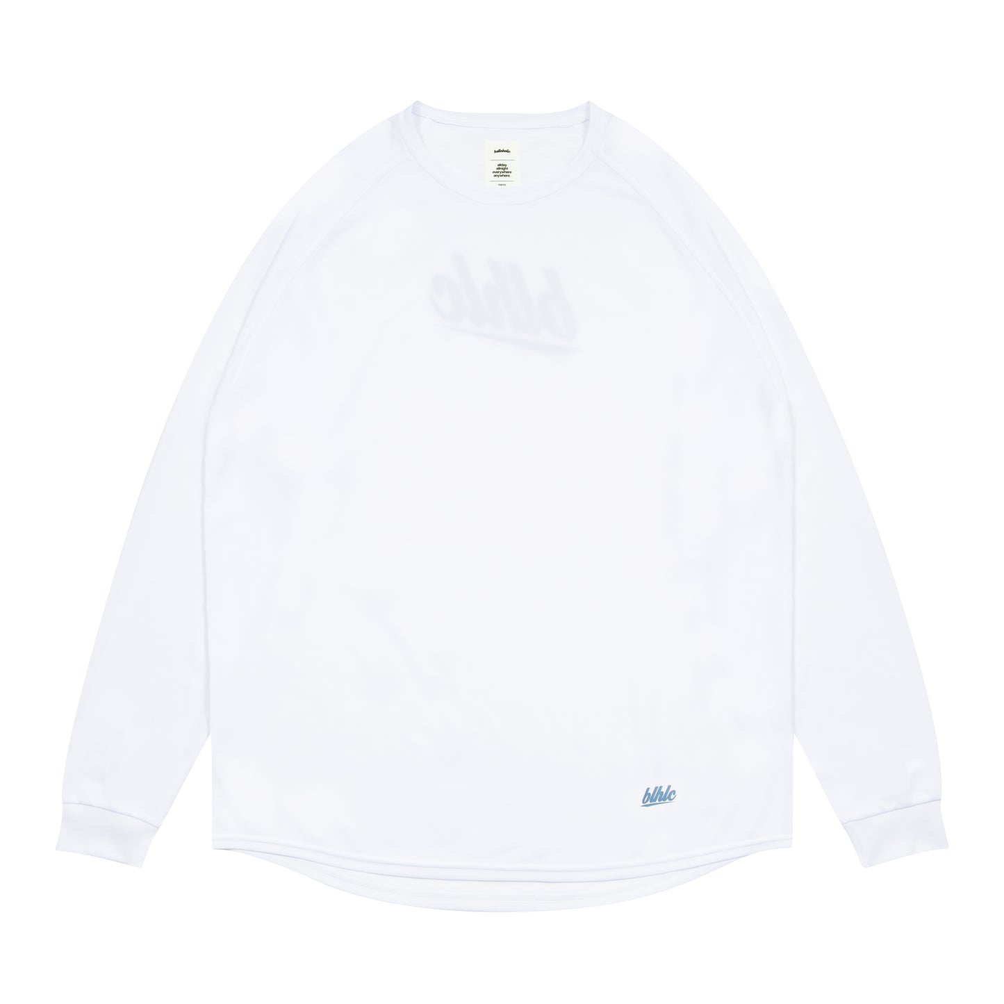 3D-Net blhlc Back Print Cool Long Tee (white/mosaic blue/white)
