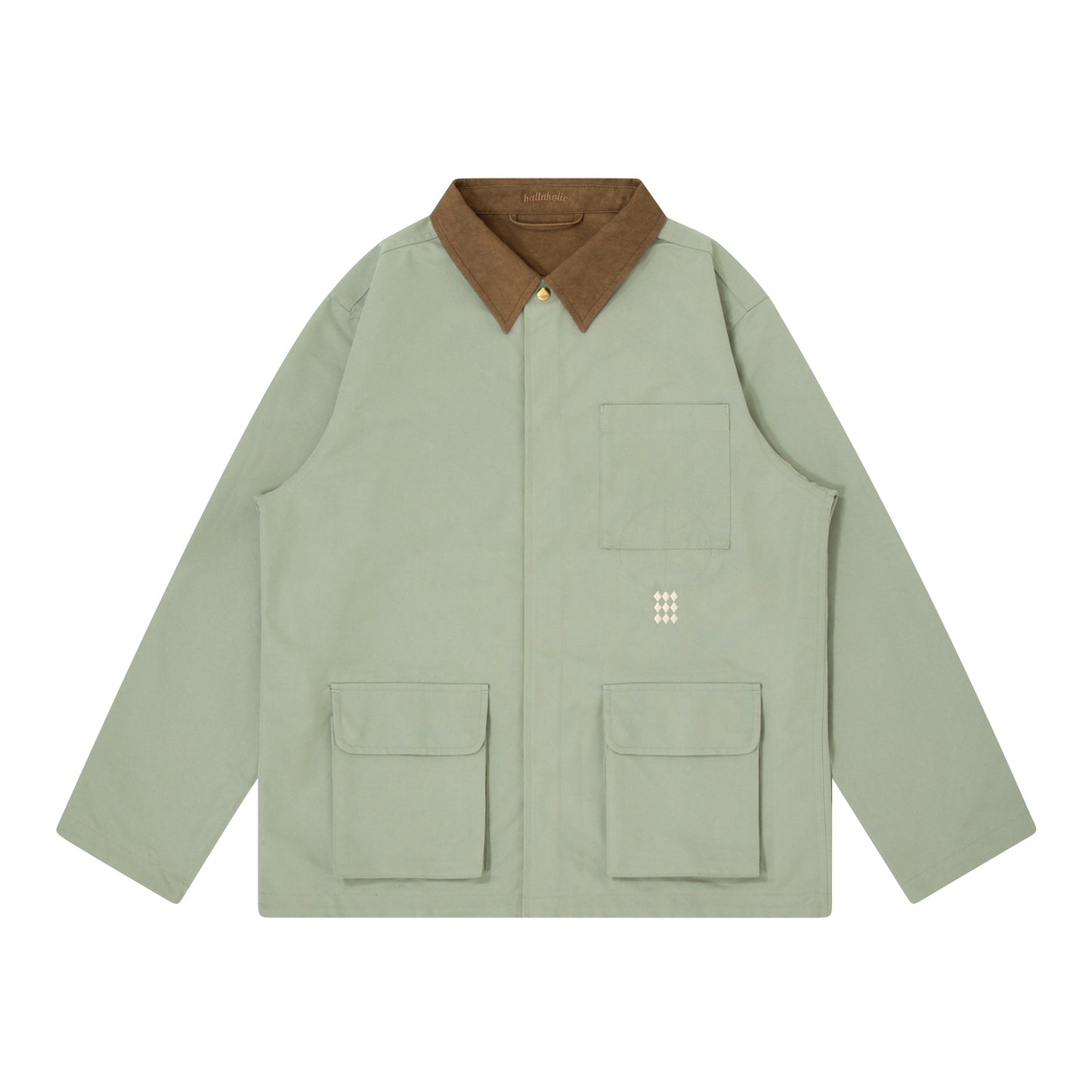 Reversible Coverall Jacket (slate green/camel)