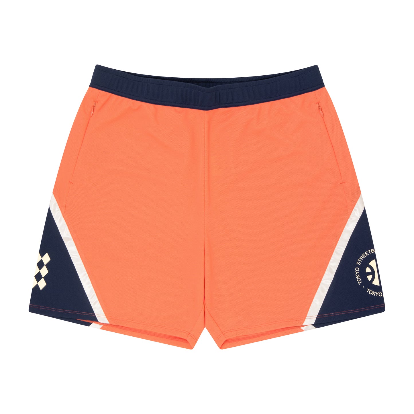 TSC Zip Shorts (salmon pink/navy)