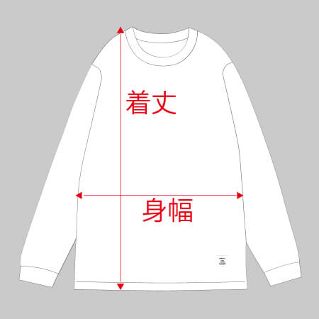 サイズの図り方、参考イメージ