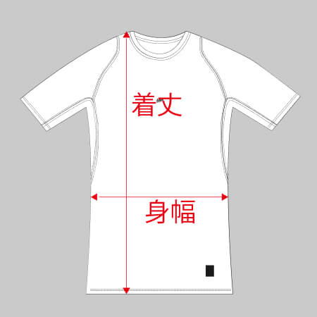 サイズの図り方、参考イメージ