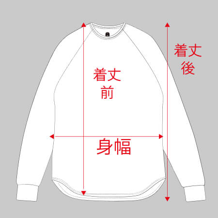 サイズの図り方、参考イメージ