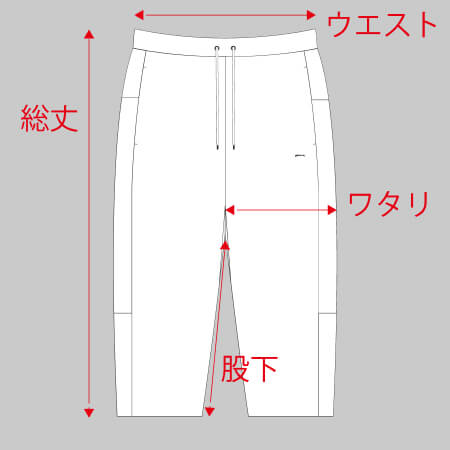 サイズの図り方、参考イメージ