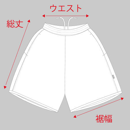 サイズの図り方、参考イメージ